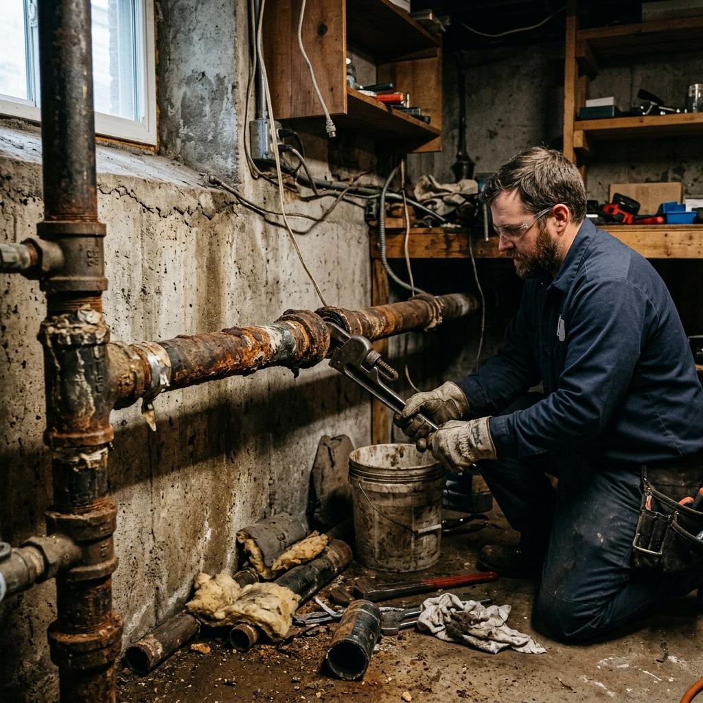 Water heater repair and mineral flush in Denton, TX